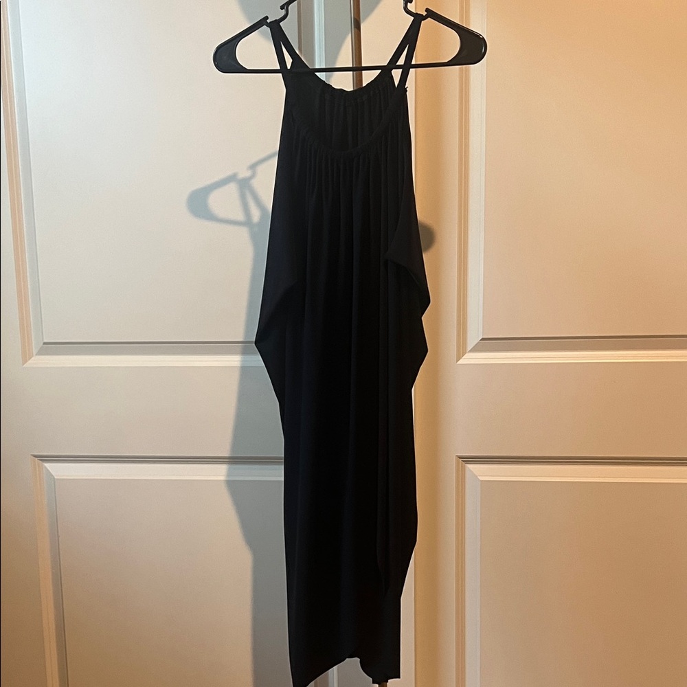 Chic Asymmetrical Black Dress